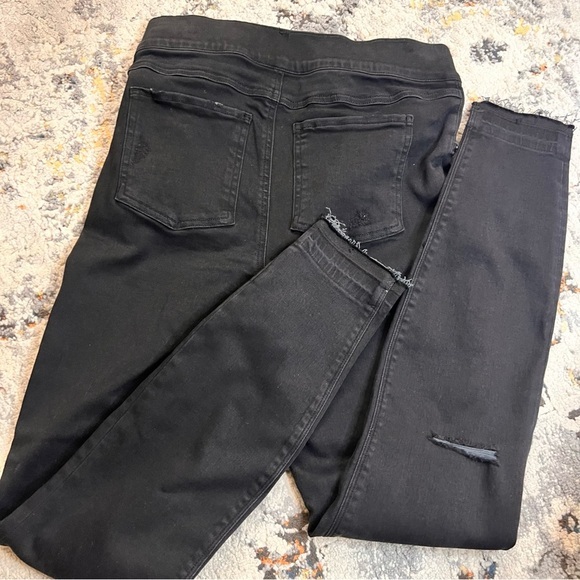 SPANX Vintage Black Distressed Ankle Skinny Jeans Size S NWT - Picture 11 of 11
